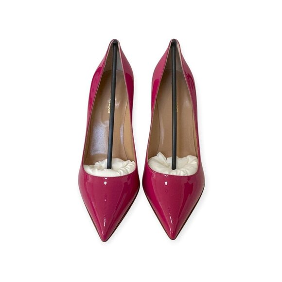 Sergio Rossi New Secret 090 Magenta Patent Pumps EU 37 / US 6.5-7 NIB - Picture 4 of 15